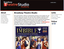 Tablet Screenshot of broadwaytheatrestudio.com